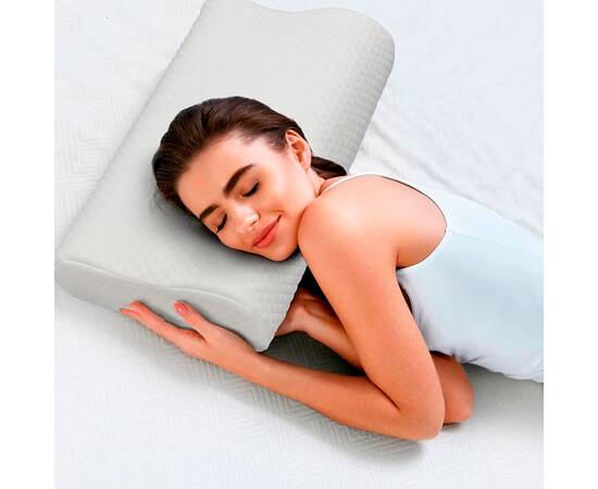 Подушка Memory Wawe U-tek (pWaweM), Колір: білий, Розмір: 49x32x10,5, зображення 5