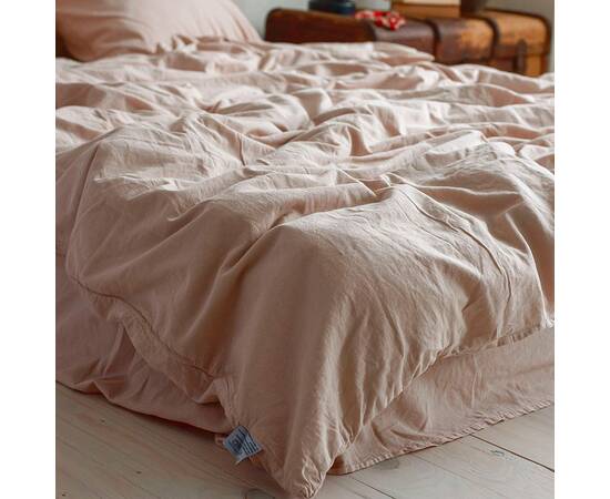 Постільна білизна La Modno 2шт(160х220) STONEWASHED BEIGE (200318), Розмір: сімейний 2шт(160x220), Основний колір: бежевий, зображення 2