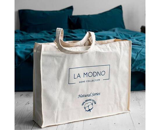 Постельное белье La Modno 2шт(160х220) STONEWASHED DARK BLUEBERRY (200321), Размер: семейный 2шт(160x220), Основной цвет: синий, изображение 5