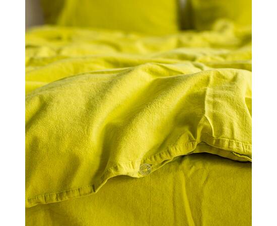 Постельное белье La Modno 200х220 STONEWASHED LIME (200314), Размер: двуспальный евро 200х220, Основной цвет: салатовый, изображение 3