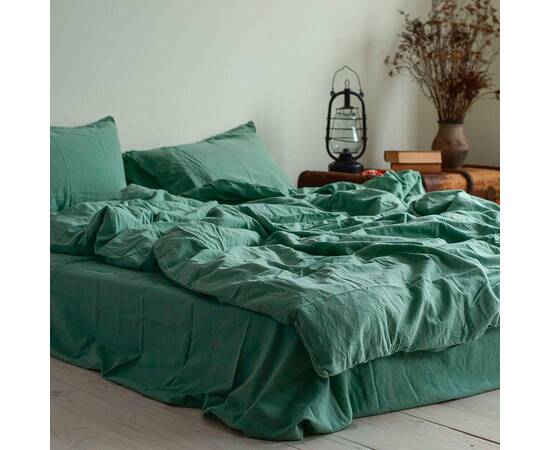Постельное белье La Modno 2шт(160х220) STONEWASHED GRASS GREEN (200319), Размер: семейный 2шт(160x220), Основной цвет: зеленый, изображение 2