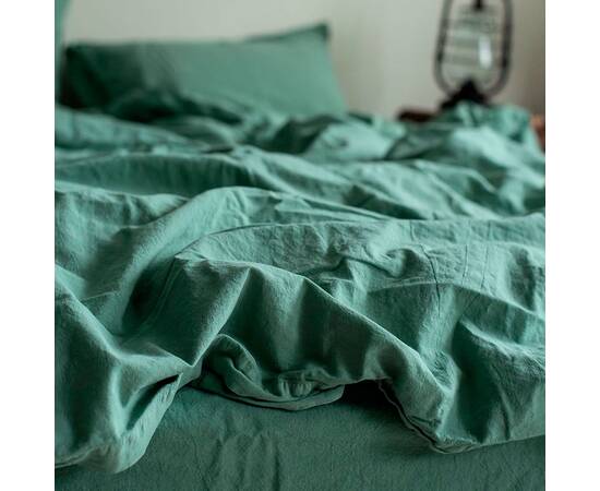 Постельное белье La Modno 2шт(160х220) STONEWASHED GRASS GREEN (200319), Размер: семейный 2шт(160x220), Основной цвет: зеленый, изображение 3