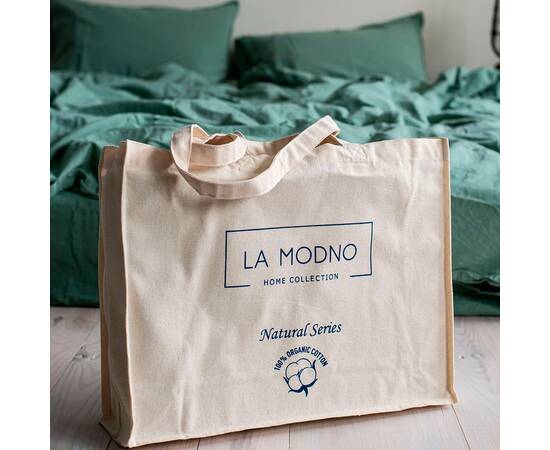 Постельное белье La Modno 2шт(160х220) STONEWASHED GRASS GREEN (200319), Размер: семейный 2шт(160x220), Основной цвет: зеленый, изображение 5