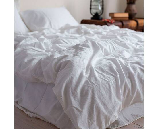 Постельное белье La Modno 2шт(160х220) STONEWASHED WHITE (200317), Размер: семейный 2шт(160x220), Основной цвет: белый, изображение 2