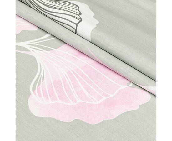 Простынь бязевая Home Line 145х215 ГІНКО БІЛОБА серо-розовая 150см, 140г/м2 (173554), Цвет: серый, Тип: простыни, Размер: 145x215, изображение 2