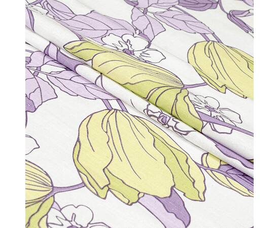 Простынь бязевая Home Line 145Х215 ВЕСНЯНИЙ ВЕЧІР сиренево-зеленая (174445), Цвет: сиреневый, Тип: простыни, Размер: 145x215, изображение 2