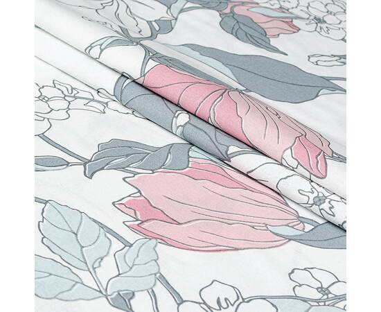 Простынь бязевая Home Line 145х215 ВЕСНЯНИЙ ВЕЧІР серо-розовая (173550), Цвет: розовый, Тип: простыни, Размер: 145x215, изображение 2