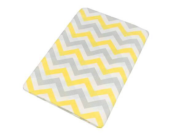 Простынь бязевая Home Line 150Х215 ЗІГ ЗАГ серо-желтый (165231), Цвет: желтый, Тип: простыни, Размер: 150x215, изображение 2