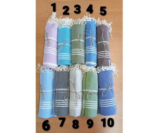 Пляжное полотенце Пештемаль хлопковое 100х180 Mavi Zeron (19771), Цвет: синий, Размер: 100x180, изображение 4