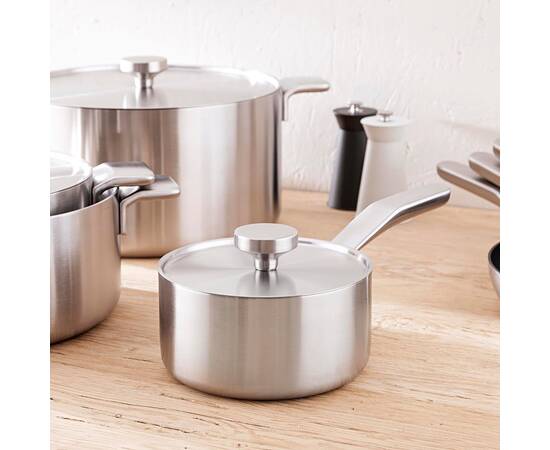 Ківш MasterPro By alessi (bones), 16 см (BGMP-2214), Тип: ківш, Об'єм: 1,3 л, Колір: срібний, зображення 3