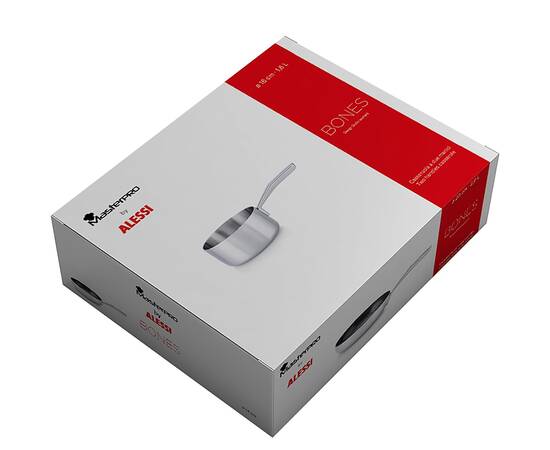 Ківш MasterPro By alessi (bones), 16 см (BGMP-2214), Тип: ківш, Об'єм: 1,3 л, Колір: срібний, зображення 4