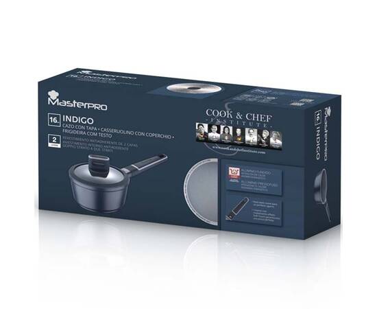 Ковш MasterPro Indigo, 16 см (BGMP-7977), Тип: ковш, Объем: 1,3 л, Цвет: черный, изображение 4