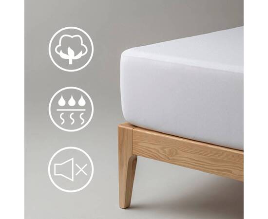 Наматрасник защитный Cotton Premium Health Care 100x200 натяжной U-tek (COTPRF100200), Размер: 100x200, Способ крепления: резинка по периметру, изображение 4