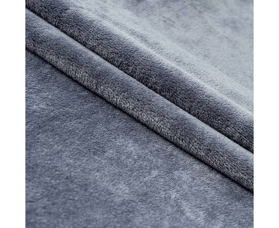 Плед Home Line флісовий 195х220 графітовий (170797), Основний колір: графітовий, Розмір: 195x220, зображення 2