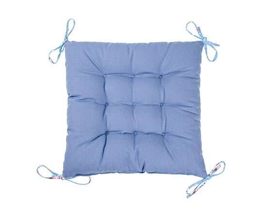 Подушка на стілець Home Line 40Х40 ГНОМИ синій/джинс двостороння (178514), Колір: блакитний, Розмір: 40x40, зображення 2