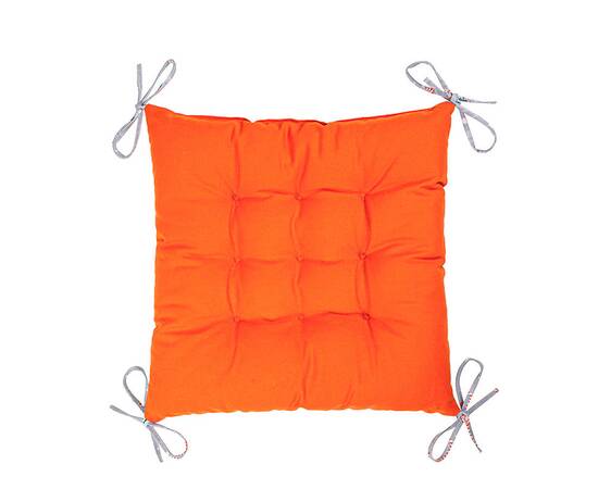 Подушка на стілець Home Line 40Х40 ГНОМИ сірий/оранжевий двостороння (178513), Колір: помаранчевий, Розмір: 40x40, зображення 2