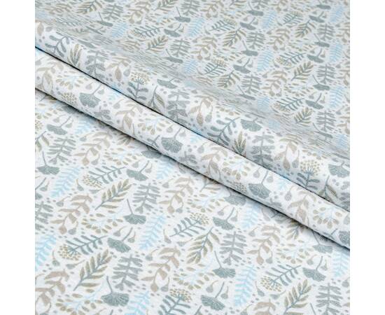 Постельное белье Home Line Фланель 160х220 (1 нав 50х70) ЦВІТІННЯ ТРАВ голубой (179190), Размер: полуторный 145х210, Основной цвет: голубой, изображение 2