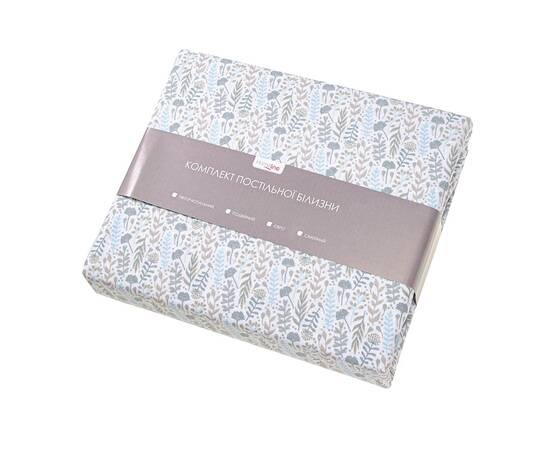 Постельное белье Home Line Фланель 160х220 (1 нав 50х70) ЦВІТІННЯ ТРАВ голубой (179190), Размер: полуторный 145х210, Основной цвет: голубой, изображение 3