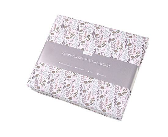 Постельное белье Home Line Фланель 160х220 (1 нав 50х70) ЦВІТІННЯ ТРАВ розовый (179189), Размер: полуторный 145х210, Основной цвет: розовый, изображение 2
