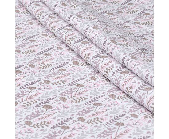 Постельное белье Home Line Фланель 160х220 (1 нав 50х70) ЦВІТІННЯ ТРАВ розовый (179189), Размер: полуторный 145х210, Основной цвет: розовый, изображение 3