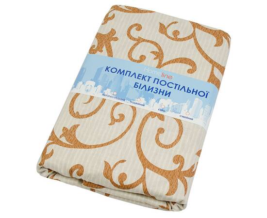 Полуторный комплект Home Line Бязь 145х214 ВЕНЗЕЛЬ карамель (50х70) (160352), Размер: полуторный 145х210, Основной цвет: бежевый, изображение 2