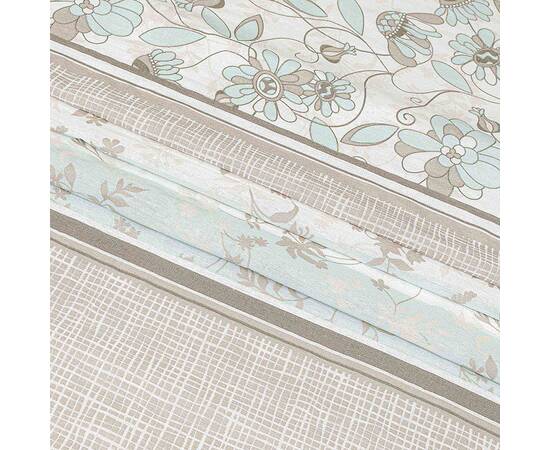 Полуторный комплект Home Line Бязь 145х214 (1 нав 50х70) ЗАТИШОК капучино-ментоловый (173537), Размер: полуторный 145х210, Основной цвет: коричневый, изображение 2