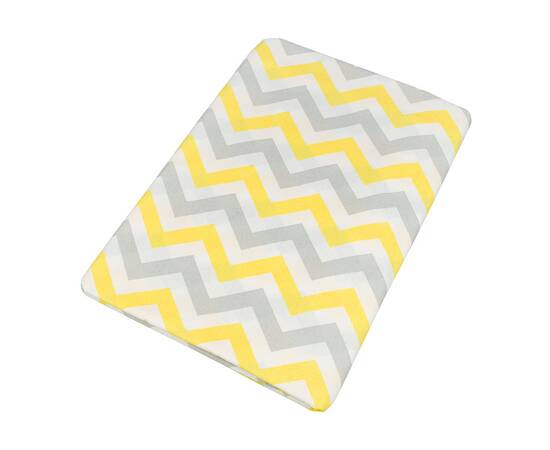 Полуторный комплект Home Line Бязь 145х214 (1 нав 50х70) ЗІГ ЗАГ серо-желтый (173838), Размер: полуторный 145х210, Основной цвет: желтый, изображение 2