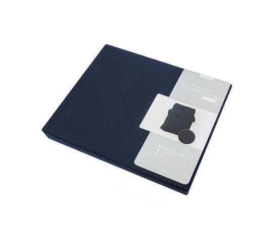 Постільна білизна Home Line Сатин 200х220 страйп 0.2Х0.2 синій (169195), Розмір: двоспальний євро 200х220, Основний колір: синій, зображення 2