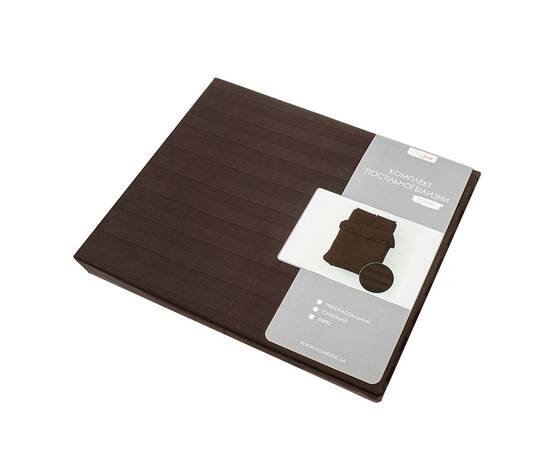 Постельный комплект Home Line Сатин семейный КОМБІ коричневый (семейный) (169302), Размер: семейный 2шт(160x220), Основной цвет: коричневый, изображение 2