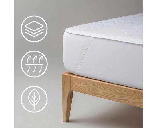 Наматрацник Comfort Summer стьобаний 140х200 на гумках U-tek (CSE140200), Розмір: 140x200, Спосіб кріплення: гумки по кутах, зображення 3