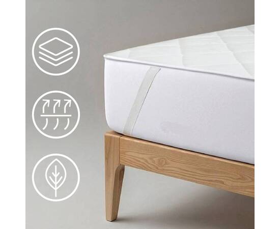 Стеганий наматрацник на гумці Wellness 150х190 U-tek (WE150190), Розмір: 150x190, Спосіб кріплення: гумки по кутах, зображення 3