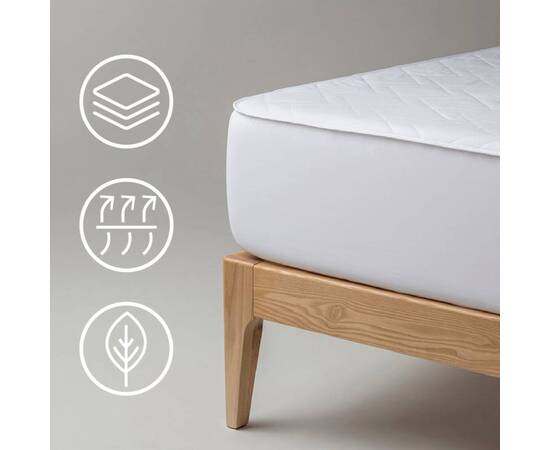 Наматрацник Comfort Summer стьобаний 180х200 натяжний U-tek (CSF180200), Розмір: 180x200, Спосіб кріплення: гумка по периметру, зображення 4