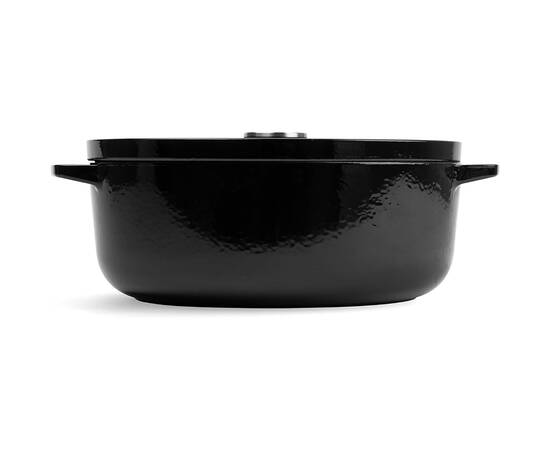 Гусятница чугунная с крышкой KitchenAid, 30 см 5,6 л, черная (CC006064-001), изображение 2