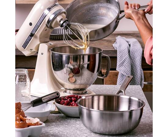 Ківш кухарський KitchenAid MSS, 24 см 3,7 л (CC006025-001), Тип: ківш, Об'єм: 3,7 л, Колір: срібний, зображення 3
