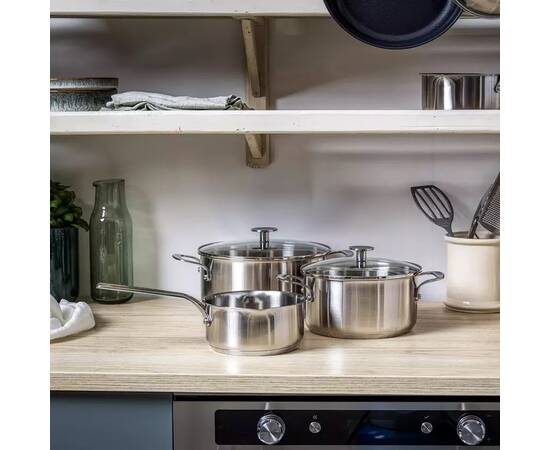 Набір посуду KitchenAid, 5 предметів, 16/20/24 см 1,5/3,1/4,8 л (CC005088-001), зображення 2