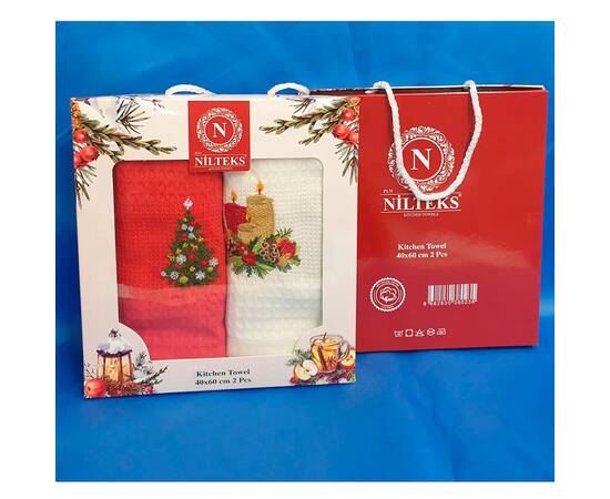 Кухонні вафельні рушники 40x60 2шт. Zeron (19968), зображення 2