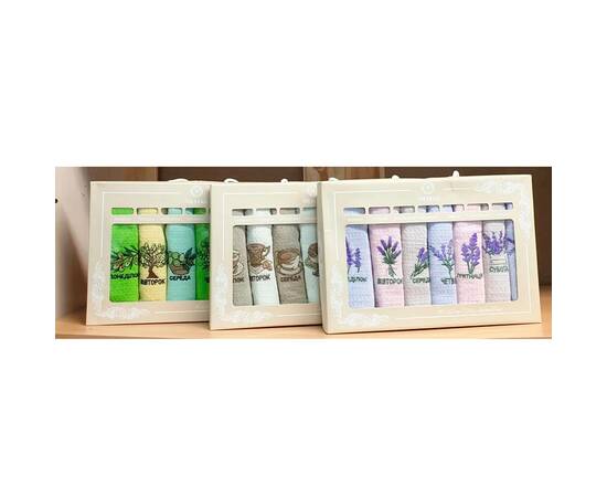 Кухонні вафельні рушники 40х60 7шт Zeron (19994), зображення 2