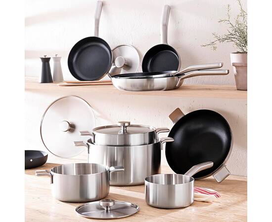 Каструля MasterPro by alessi (bones), 20 см 2.9 л (BGMP-2215), Тип: каструля, Об'єм: 2,9 л, Колір: срібний, зображення 4