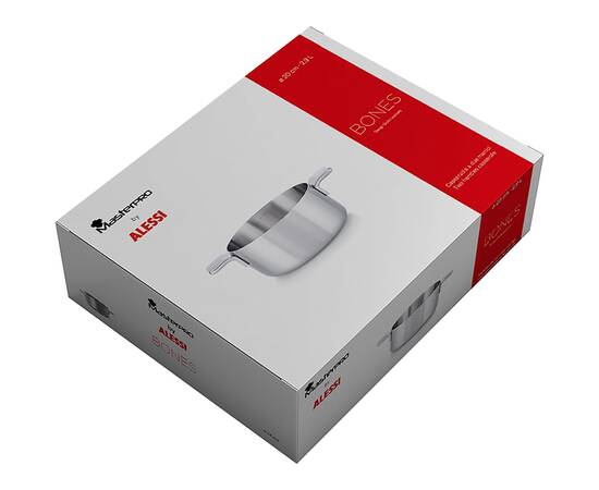Каструля MasterPro by alessi (bones), 20 см 2.9 л (BGMP-2215), Тип: каструля, Об'єм: 2,9 л, Колір: срібний, зображення 5
