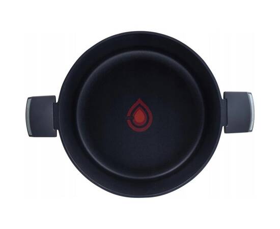 Каструля з кришкою MasterPro Gastro reeco, 4,7 л (BGMP-8107), Тип: каструля, Об'єм: 4,7 л, Колір: чорний, зображення 2