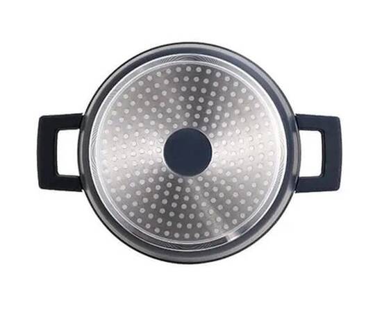 Каструля з кришкою MasterPro Indigo, 28 см 3 л (BGMP-7980), Тип: каструля, Об'єм: 6 л, Колір: чорний, зображення 3