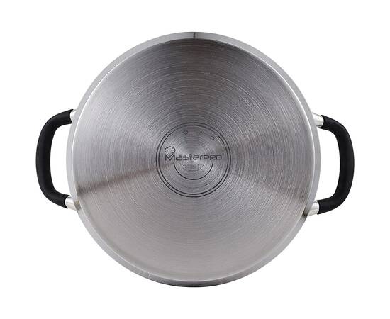 Каструля висока з кришкою MasterPro Foodies collection, 4 л (BGMP-1505-BK), Тип: каструля висока, Об'єм: 4 л, Колір: срібний, зображення 2