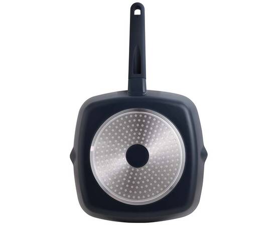 Сковорода гриль MasterPro Indigo, 28х28 см (BGMP-7976), Колір: синій, Тип: сковорода гриль, Форма: квадратна, Діаметр (см): 28, зображення 2