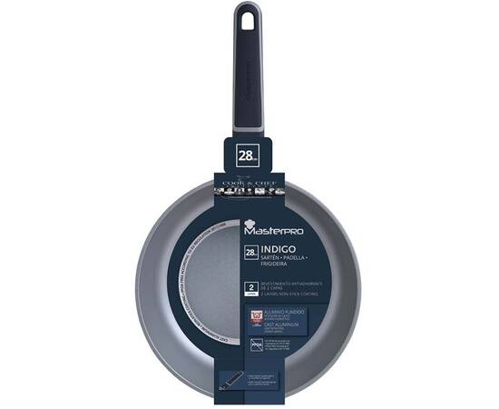 Сковорода MasterPro Indigo, 28 см (BGMP-7974), Колір: синій, Тип: сковорода, Форма: кругла, Діаметр (см): 28, зображення 4