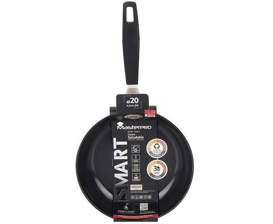 Сковорода MasterPro Smart, 20 см (BGEU-3767), Колір: срібний, Тип: сковорода, Форма: кругла, Діаметр (см): 20, зображення 4