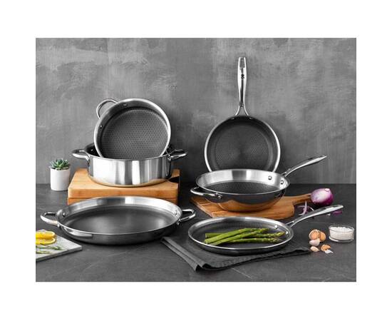 Сотейник MasterPro Hi-tech 3, 28 см 5.8 л (BGMP-1636), Колір: срібний, Тип: сотейник, Форма: кругла, Діаметр (см): 28, зображення 3