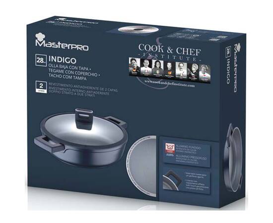 Сотейник MasterPro Indigo, 28 см (BGMP-7981), Цвет: синий, Тип: сотейник, Форма: круглая, Диаметр (см): 28, изображение 5