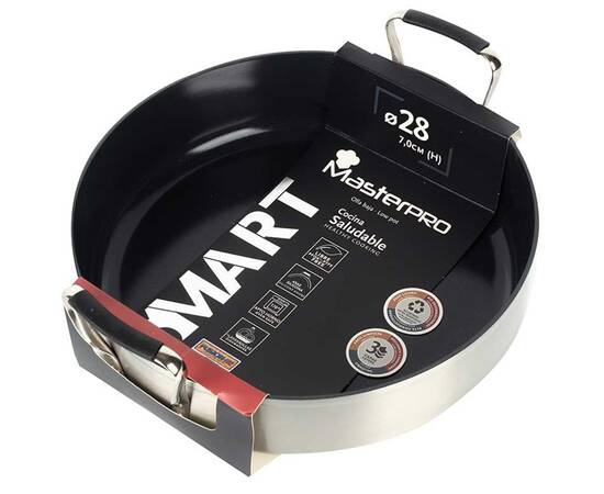 Сотейник MasterPro Smart, 28 см (BGEU-3829), Колір: срібний, Тип: сотейник, Форма: кругла, Діаметр (см): 28, зображення 4