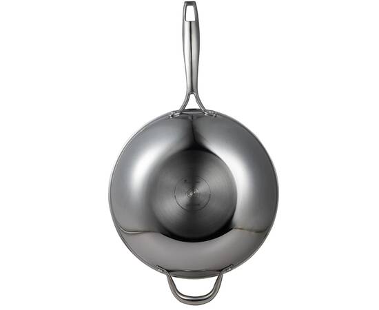 Вок MasterPro Hi-tech 3, 28 см (BGMP-1634), Колір: срібний, Тип: сковорода вок, Форма: кругла, Діаметр (см): 28, зображення 2