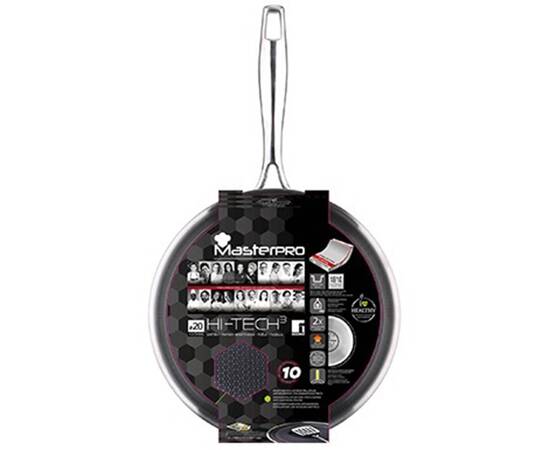 Вок MasterPro Hi-tech 3, 28 см (BGMP-1634), Колір: срібний, Тип: сковорода вок, Форма: кругла, Діаметр (см): 28, зображення 4